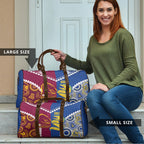 Rugby Broncos and Eels Travel Bag 2026 Together Aboriginal Polynesian Pattern
