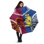 Rugby Broncos and Eels Umbrella 2026 Together Aboriginal Polynesian Pattern