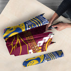 Rugby Broncos and Eels Umbrella 2026 Together Aboriginal Polynesian Pattern