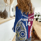 Custom Rugby Broncos and Eels Women Casual Shirt 2026 Together Aboriginal Polynesian Pattern