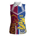 Custom Rugby Broncos and Eels Women Sleeveless Polo Shirt 2026 Together Aboriginal Polynesian Pattern