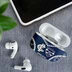 Custom Football Cats and Blues AirPods Case 2026 Together Aboriginal Polynesian Pattern