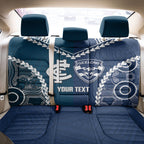 Custom Football Cats and Blues Back Car Seat Cover 2026 Together Aboriginal Polynesian Pattern