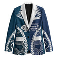 Custom Football Cats and Blues Blazer 2026 Together Aboriginal Polynesian Pattern