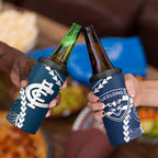 Custom Football Cats and Blues 4 in 1 Can Cooler Tumbler 2026 Together Aboriginal Polynesian Pattern