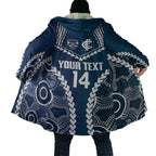 Custom Football Cats and Blues Cloak 2026 Together Aboriginal Polynesian Pattern