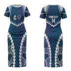 Custom Football Cats and Blues Couples Matching Short Sleeve Bodycon Dress and Hawaiian Shirt 2026 Together Aboriginal Polynesian Pattern LT14