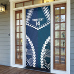 Custom Football Cats and Blues Door Cover 2026 Together Aboriginal Polynesian Pattern