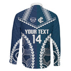 Custom Football Cats and Blues Family Matching Mermaid Dress and Hawaiian Shirt 2026 Together Aboriginal Polynesian Pattern