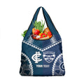 Custom Football Cats and Blues Grocery Bag 2026 Together Aboriginal Polynesian Pattern