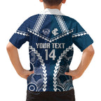 Custom Football Cats and Blues Hawaiian Shirt 2026 Together Aboriginal Polynesian Pattern