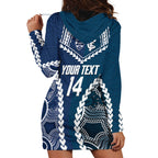 Custom Football Cats and Blues Hoodie Dress 2026 Together Aboriginal Polynesian Pattern