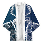 Custom Football Cats and Blues Kimono 2026 Together Aboriginal Polynesian Pattern
