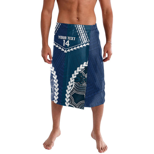 Custom Football Cats and Blues Lavalava 2026 Together Aboriginal Polynesian Pattern