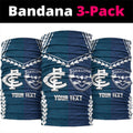 Custom Football Cats and Blues Neck Gaiter 2026 Together Aboriginal Polynesian Pattern