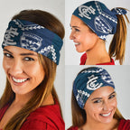 Custom Football Cats and Blues Neck Gaiter 2026 Together Aboriginal Polynesian Pattern
