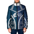 Custom Football Cats and Blues Padded Jacket 2026 Together Aboriginal Polynesian Pattern