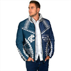 Custom Football Cats and Blues Padded Jacket 2026 Together Aboriginal Polynesian Pattern
