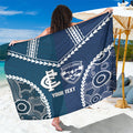 Custom Football Cats and Blues Sarong 2026 Together Aboriginal Polynesian Pattern
