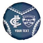 Custom Football Cats and Blues Spare Tire Cover 2026 Together Aboriginal Polynesian Pattern