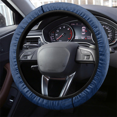 Football Cats and Blues Steering Wheel Cover 2026 Together Aboriginal Polynesian Pattern
