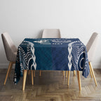 Custom Football Cats and Blues Tablecloth 2026 Together Aboriginal Polynesian Pattern