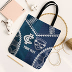 Custom Football Cats and Blues Tote Bag 2026 Together Aboriginal Polynesian Pattern