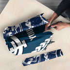 Custom Football Cats and Blues Umbrella 2026 Together Aboriginal Polynesian Pattern
