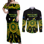 australia-soccer-couples-matching-off-shoulder-maxi-dress-and-long-sleeve-button-shirts-aboriginal-go-matildas-2023-world-cup