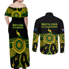 australia-soccer-couples-matching-off-shoulder-maxi-dress-and-long-sleeve-button-shirts-aboriginal-go-matildas-2023-world-cup