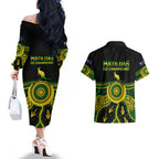 australia-soccer-couples-matching-off-the-shoulder-long-sleeve-dress-and-hawaiian-shirt-aboriginal-go-matildas-2023-world-cup