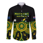 australia-soccer-long-sleeve-button-shirt-aboriginal-go-matildas-2023-world-cup