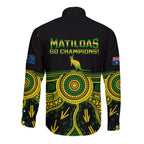 australia-soccer-long-sleeve-button-shirt-aboriginal-go-matildas-2023-world-cup