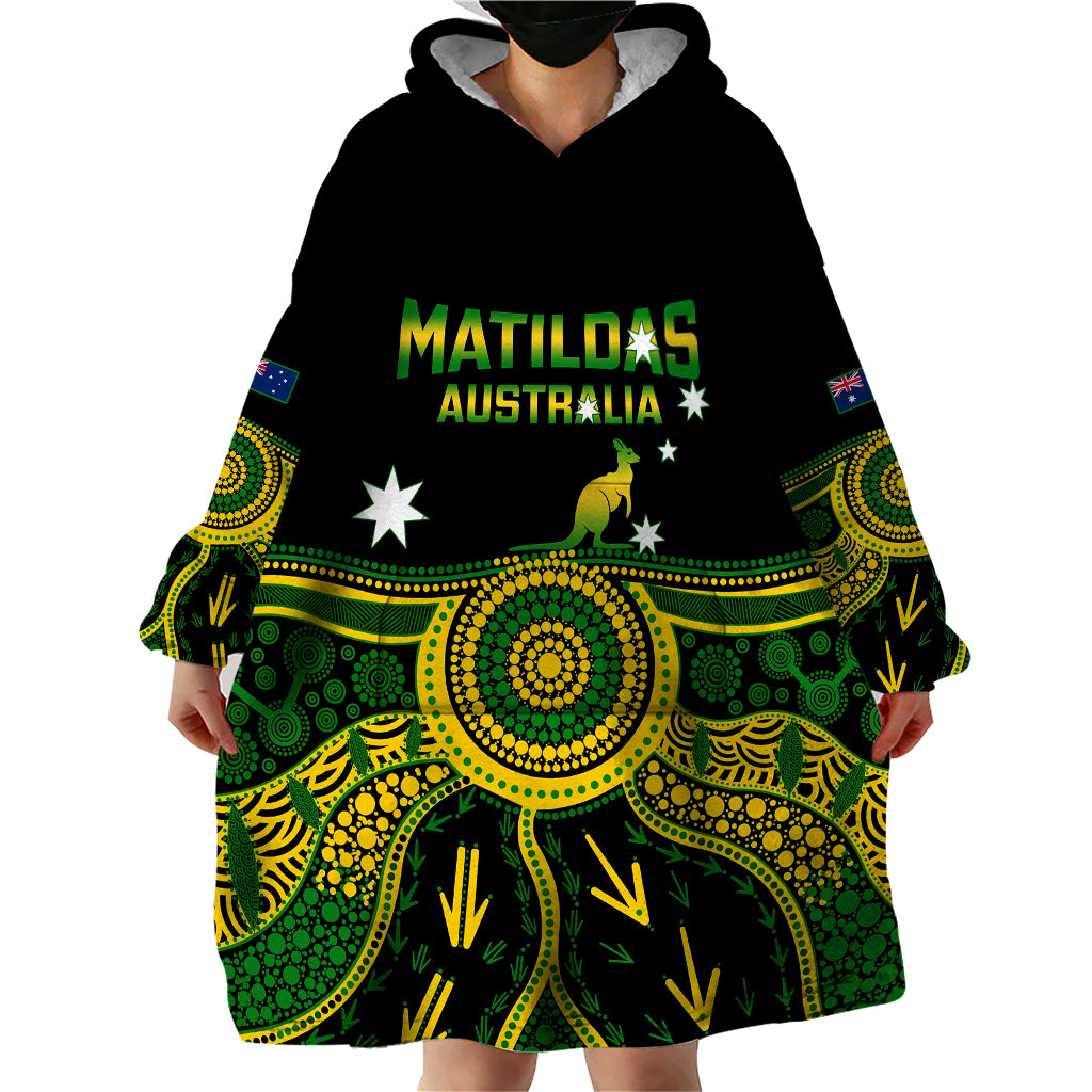 australia-soccer-wearable-blanket-hoodie-aboriginal-go-matildas-2023-world-cup