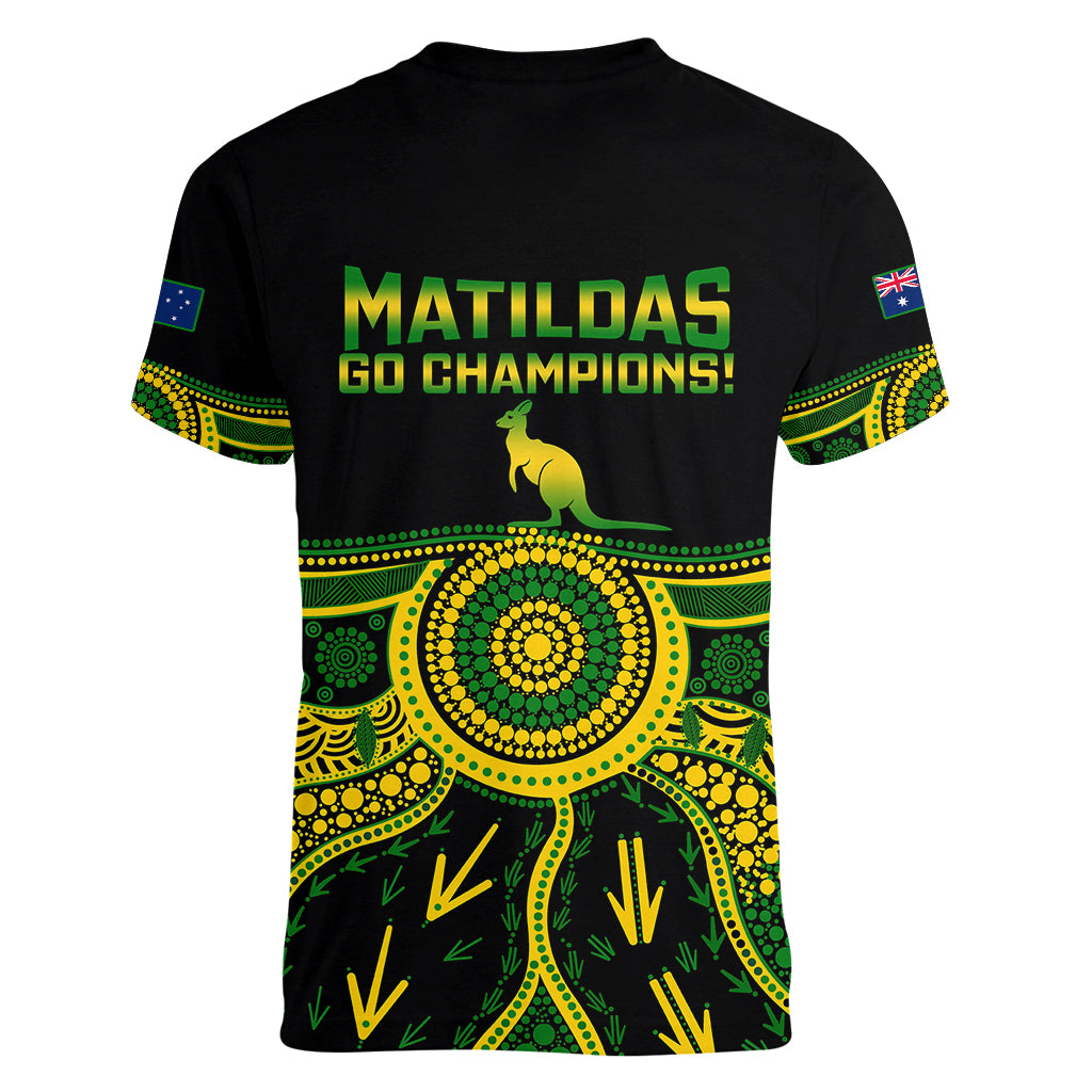australia-soccer-women-v-neck-t-shirt-aboriginal-go-matildas-2023-world-cup