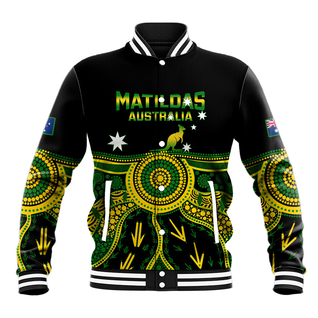 personalised-australia-soccer-baseball-jacket-aboriginal-go-matildas-2023-world-cup