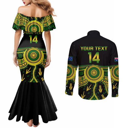 personalised-australia-soccer-couples-matching-mermaid-dress-and-long-sleeve-button-shirts-aboriginal-go-matildas-2023-world-cup