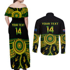 personalised-australia-soccer-couples-matching-off-shoulder-maxi-dress-and-long-sleeve-button-shirts-aboriginal-go-matildas-2023-world-cup