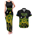 personalised-australia-soccer-couples-matching-tank-maxi-dress-and-hawaiian-shirt-aboriginal-go-matildas-2023-world-cup