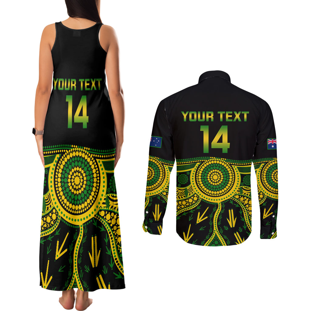 personalised-australia-soccer-couples-matching-tank-maxi-dress-and-long-sleeve-button-shirts-aboriginal-go-matildas-2023-world-cup
