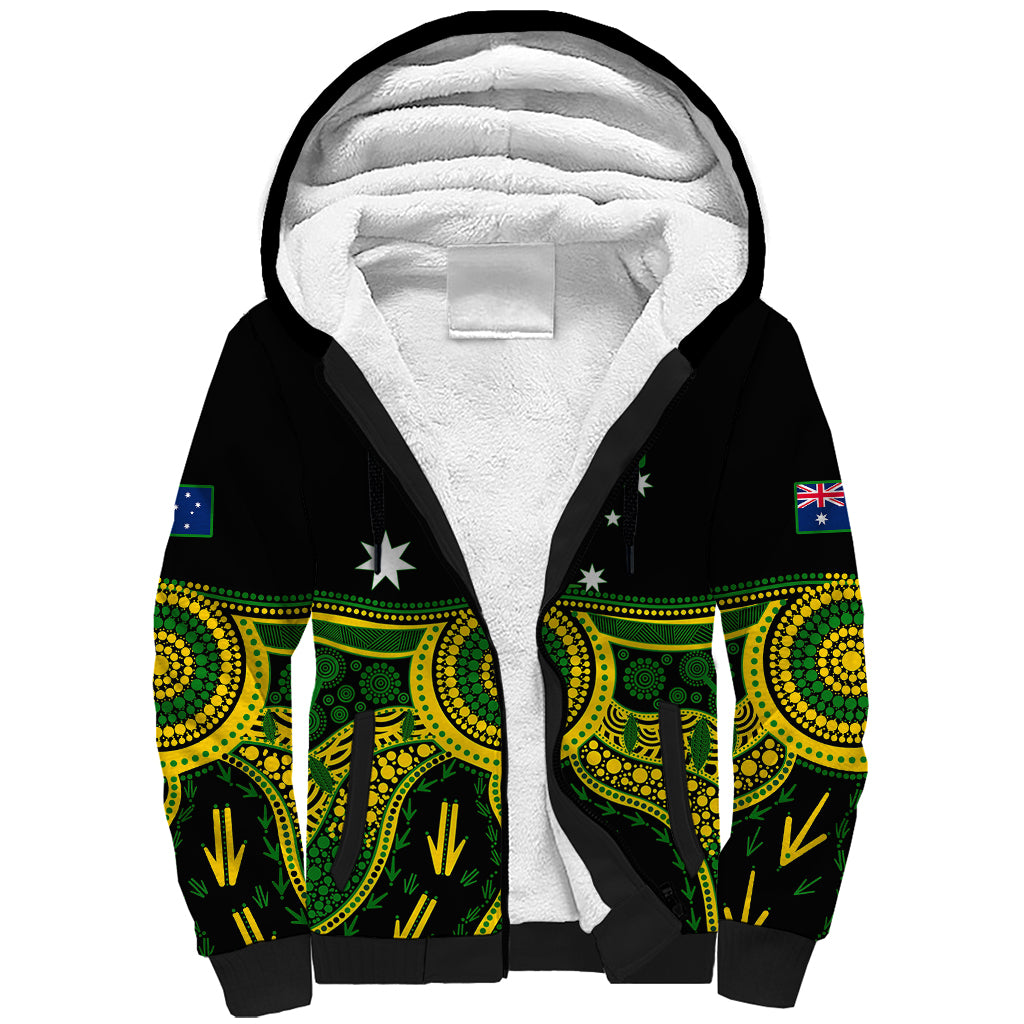 personalised-australia-soccer-sherpa-hoodie-aboriginal-go-matildas-2023-world-cup
