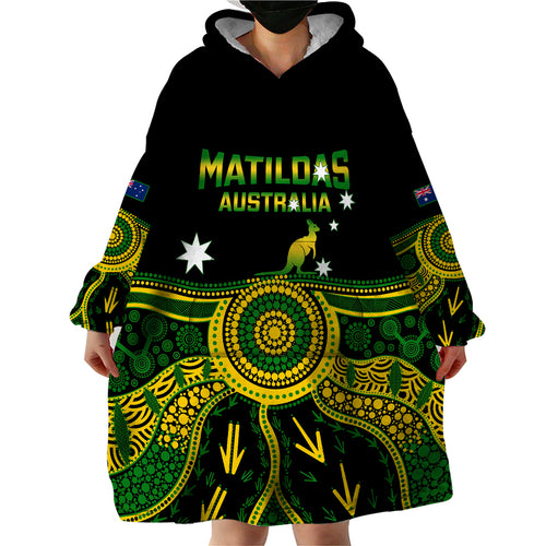 personalised-australia-soccer-wearable-blanket-hoodie-aboriginal-go-matildas-2023-world-cup