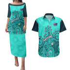 personalised-australia-soccer-couples-matching-puletasi-dress-and-hawaiian-shirt-aboriginal-turquoise-2023-world-cup-with-kangaroo