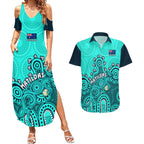 personalised-australia-soccer-couples-matching-summer-maxi-dress-and-hawaiian-shirt-aboriginal-turquoise-2023-world-cup-with-kangaroo