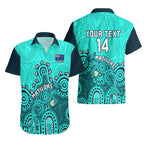 personalised-australia-soccer-hawaiian-shirt-aboriginal-turquoise-2023-world-cup-with-kangaroo