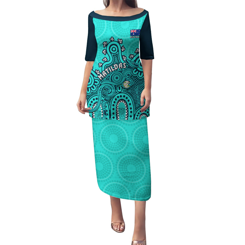 personalised-australia-soccer-puletasi-aboriginal-turquoise-2023-world-cup-with-kangaroo