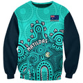 personalised-australia-soccer-sweatshirt-aboriginal-turquoise-2023-world-cup-with-kangaroo