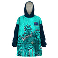 personalised-australia-soccer-wearable-blanket-hoodie-aboriginal-turquoise-2023-world-cup-with-kangaroo