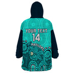personalised-australia-soccer-wearable-blanket-hoodie-aboriginal-turquoise-2023-world-cup-with-kangaroo
