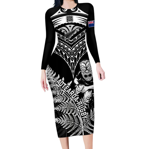 new-zealand-silver-fern-rugby-long-sleeve-bodycon-dress-go-all-black-2023-world-cup